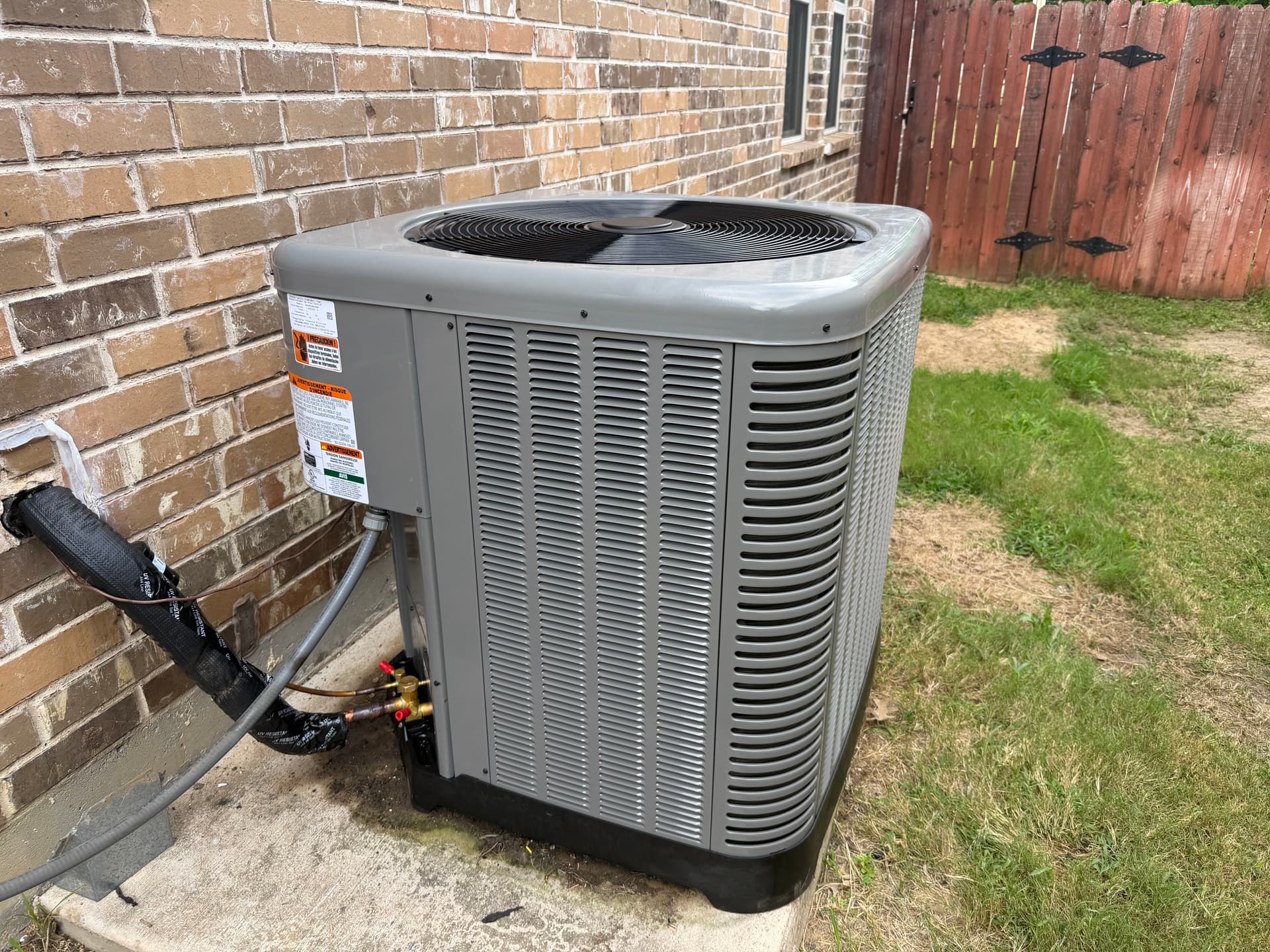 Rheem Two-Stage AC Installation in Hurst TX image