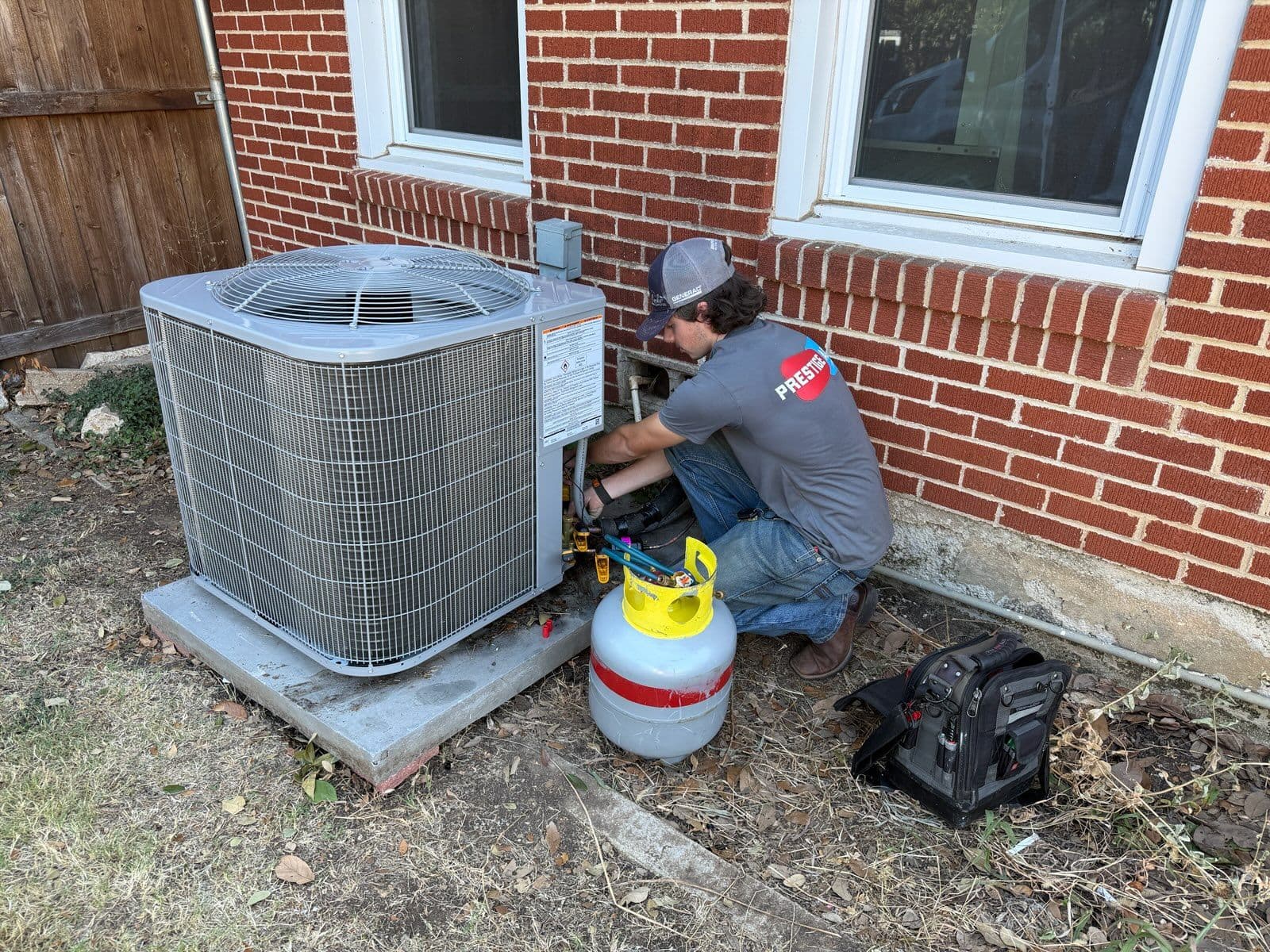 New Carrier Condenser Installation in Richland Hills