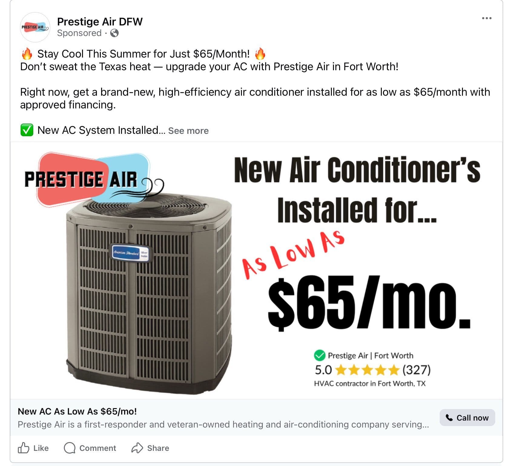 Upgrade to Efficient AC for Just $65/Month image