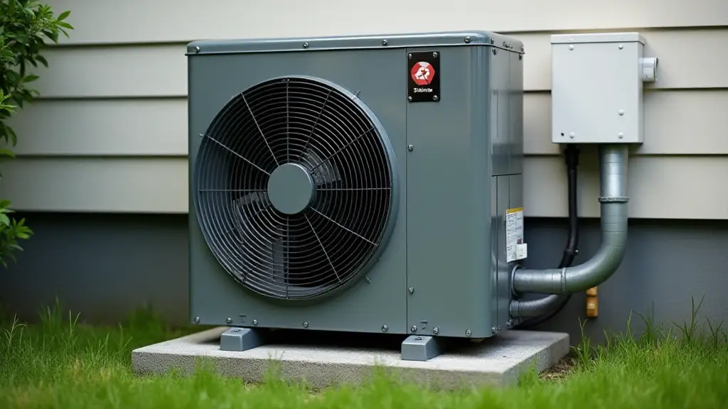 A 3.5 ton air conditioning system operating in the hot summer heat in fort worth tx, ensuring a cool environment for the homes owner.